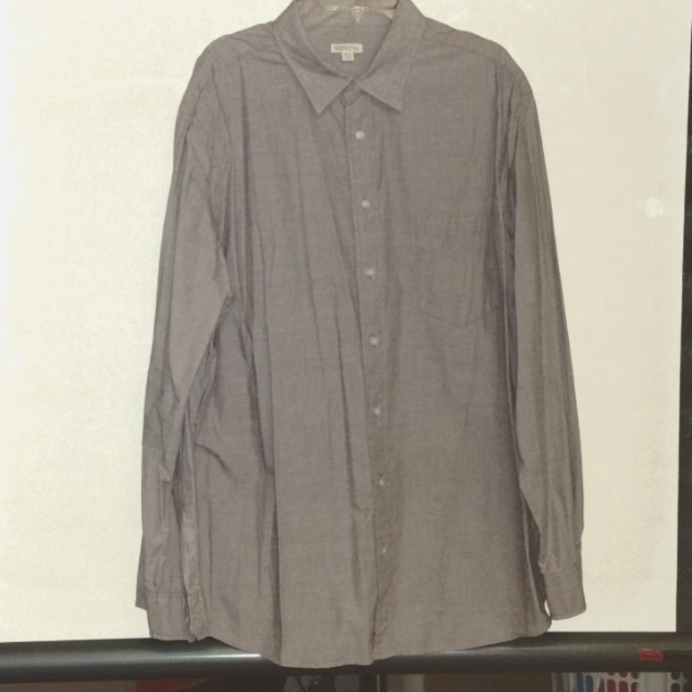 Merona Men Long Sleeve Classic Fit Button Down XXL shirt